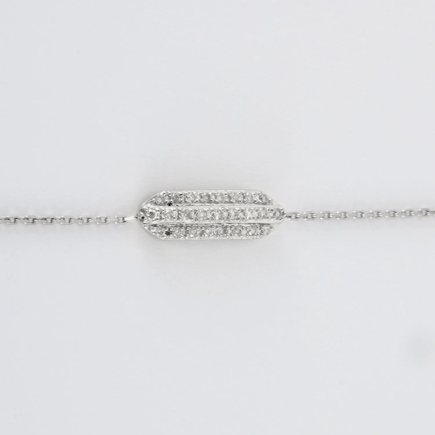 Bracelet barrette or blanc Diamants sold by 58 Facettes product image thumbnail 5