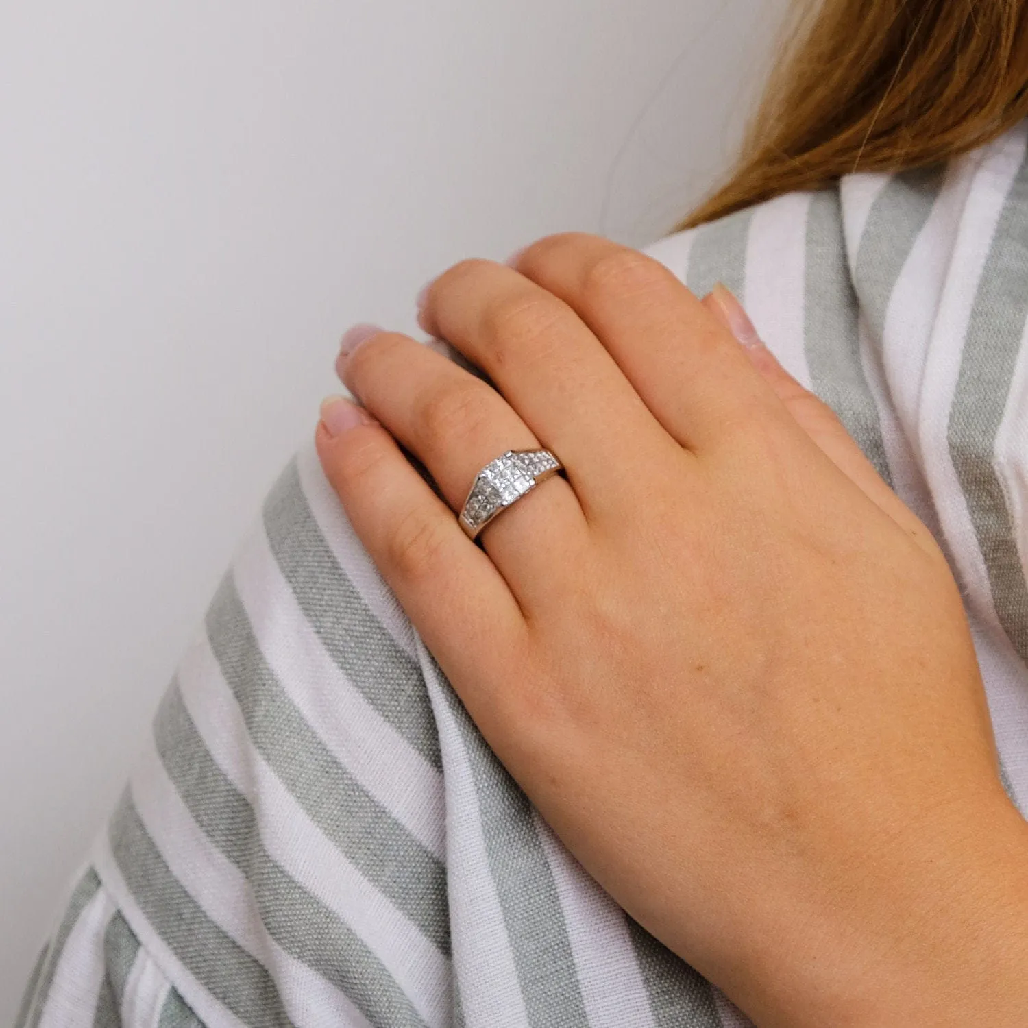 Bague bandeau Diamants sold by 58 Facettes product image thumbnail 2