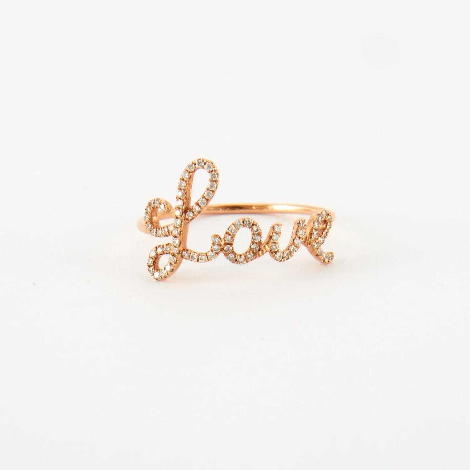 Bague LOVE en Or rose & diamants sold by 58 Facettes product image thumbnail 2