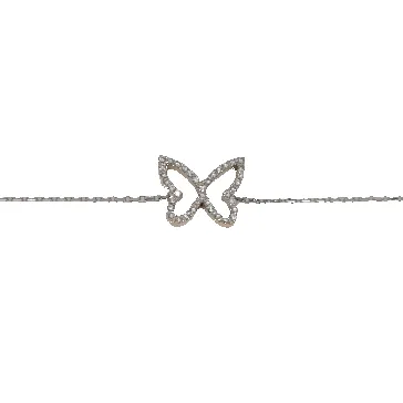 Bracelet papillon en Or blanc & diamants sold by 58 Facettes