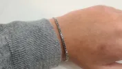 Bracelet en Or blanc, diamants noir sold by 58 Facettes