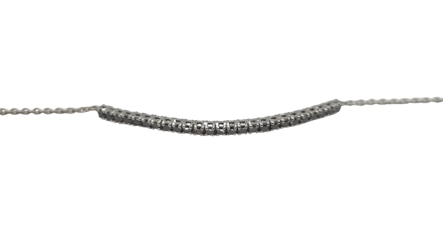 Bracelet en Or blanc, diamants noir sold by 58 Facettes