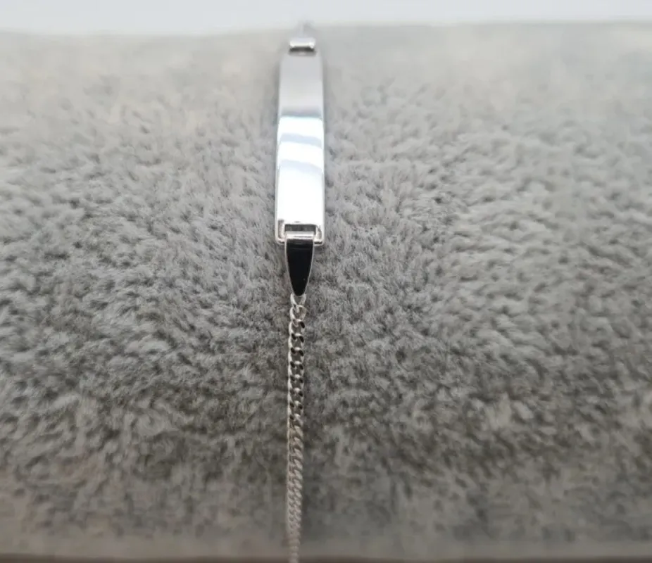 Gourmette en Or Blanc sold by 58 Facettes