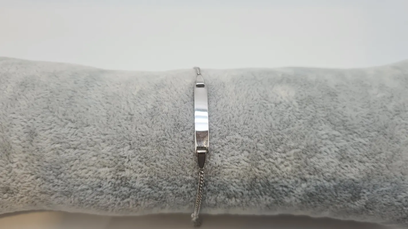 Gourmette en Or Blanc sold by 58 Facettes