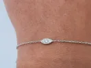 Bracelet en Or blanc diamants naturels sold by 58 Facettes