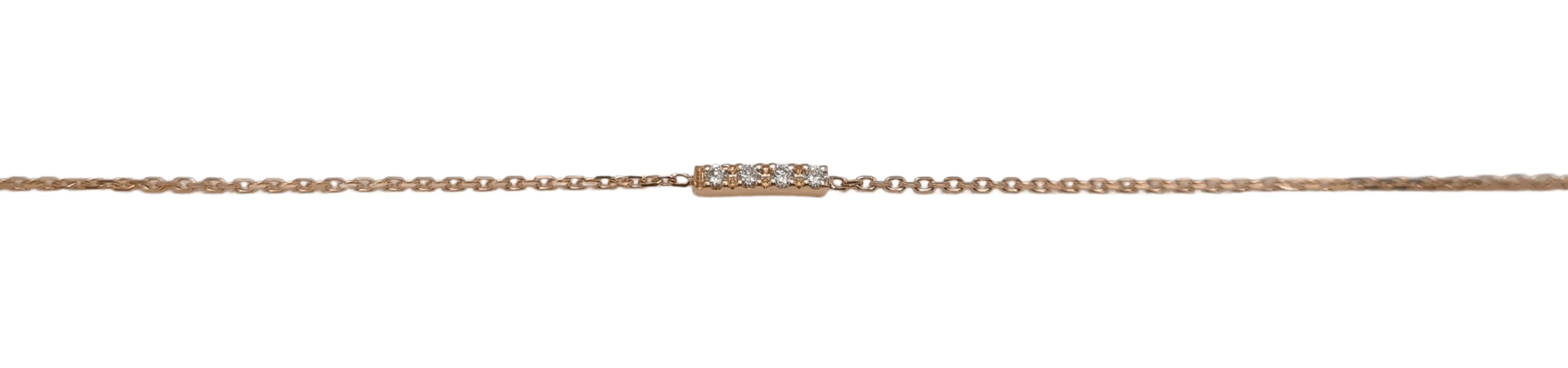 Bracelet en Or rose, diamants sold by 58 Facettes