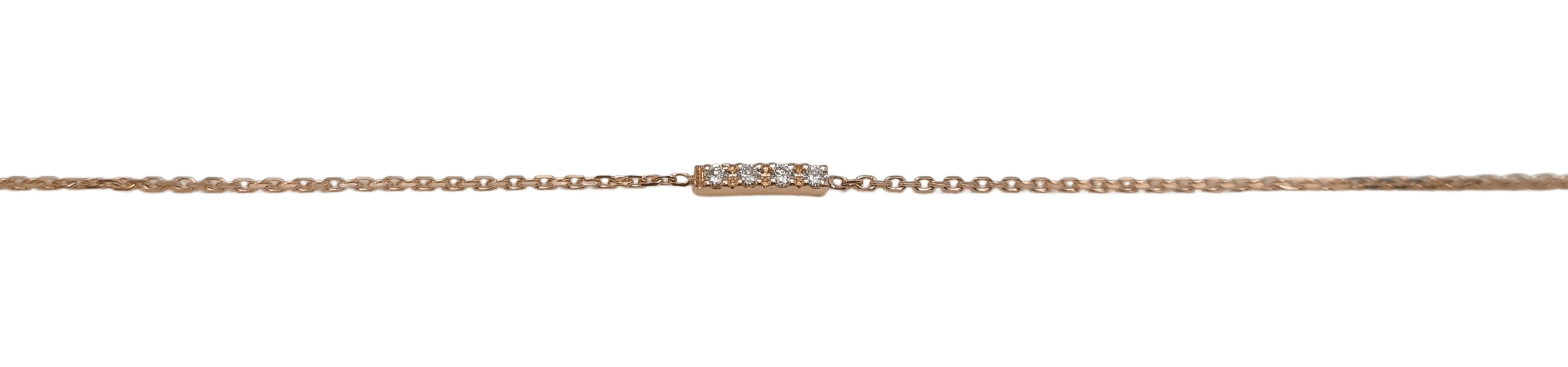 Bracelet en Or rose, diamants sold by 58 Facettes