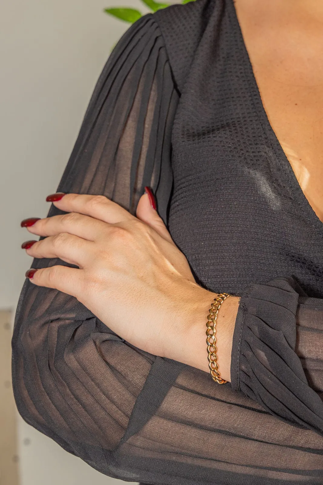 Bracelet Gourmette Or rose sold by 58 Facettes product image thumbnail 2
