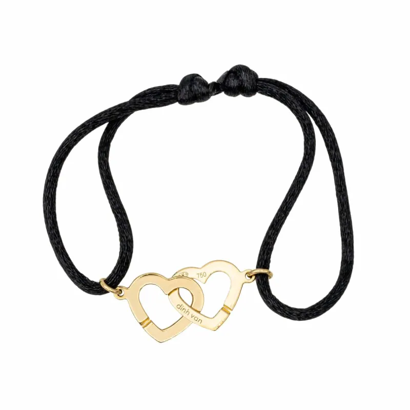 Dinh Van Bracelet Coeur Double coeur Or jaune sold by 58 Facettes