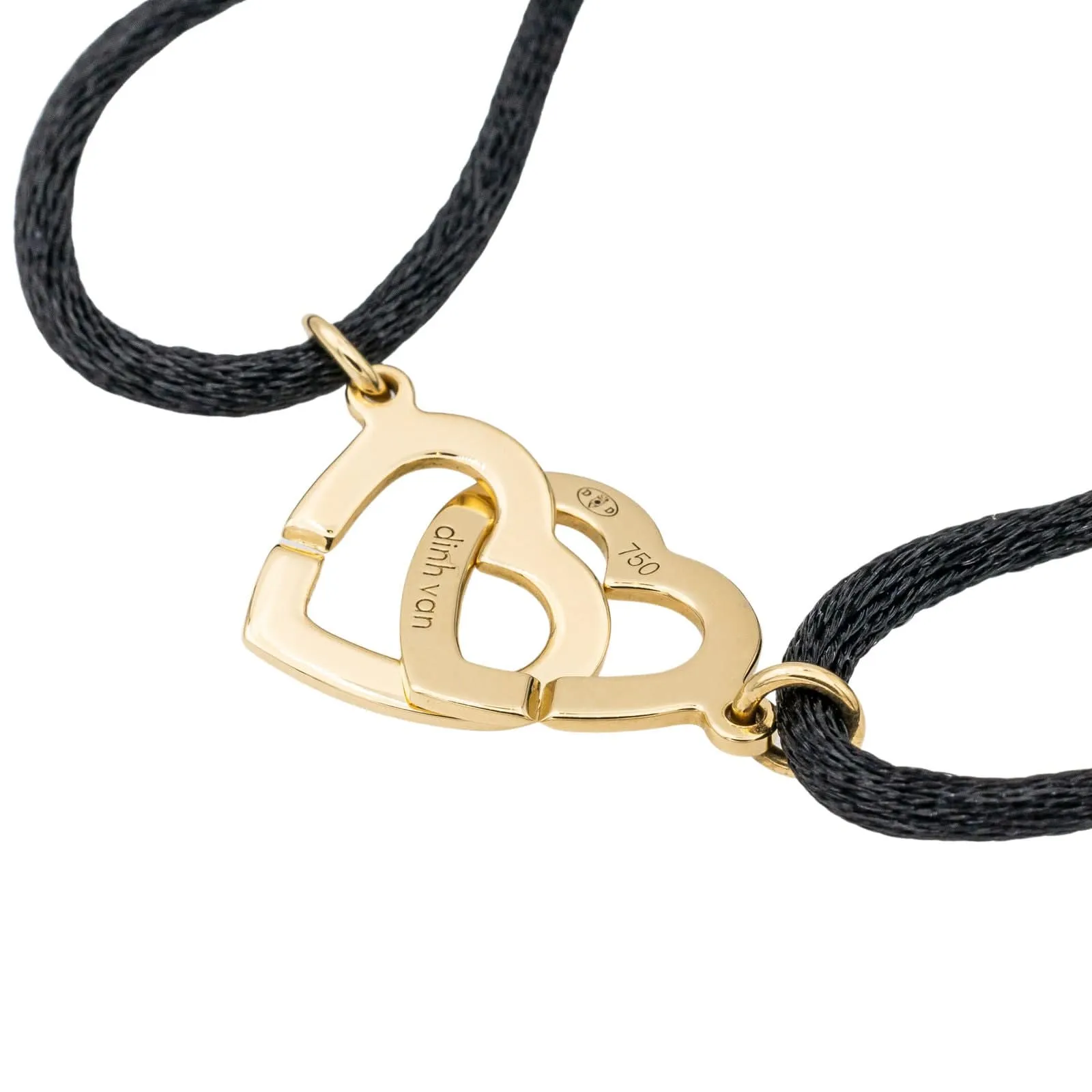 Dinh Van Bracelet Coeur Double coeur Or jaune sold by 58 Facettes product image thumbnail 5