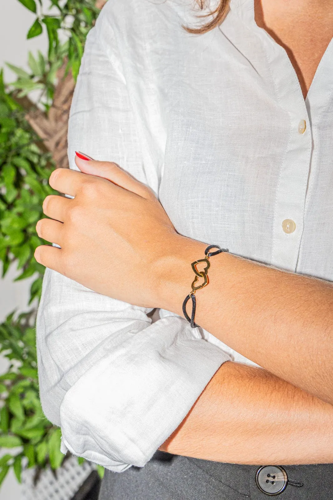 Dinh Van Bracelet Coeur Double coeur Or jaune sold by 58 Facettes product image thumbnail 2