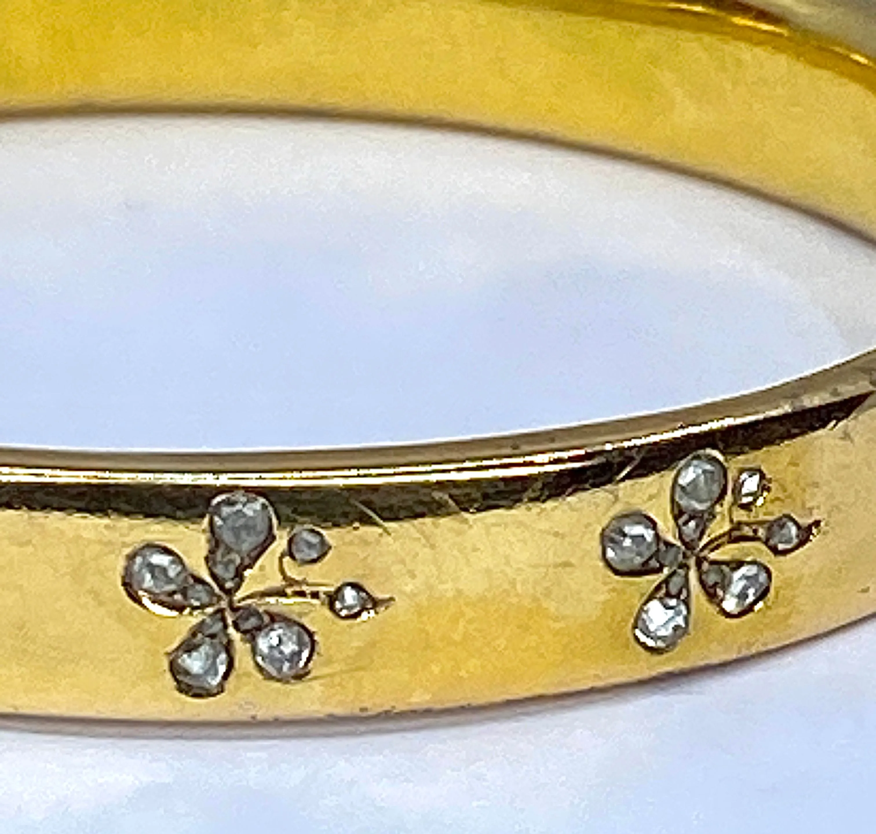 Bracelet or jaune fleurs diamants sold by 58 Facettes product image thumbnail 4
