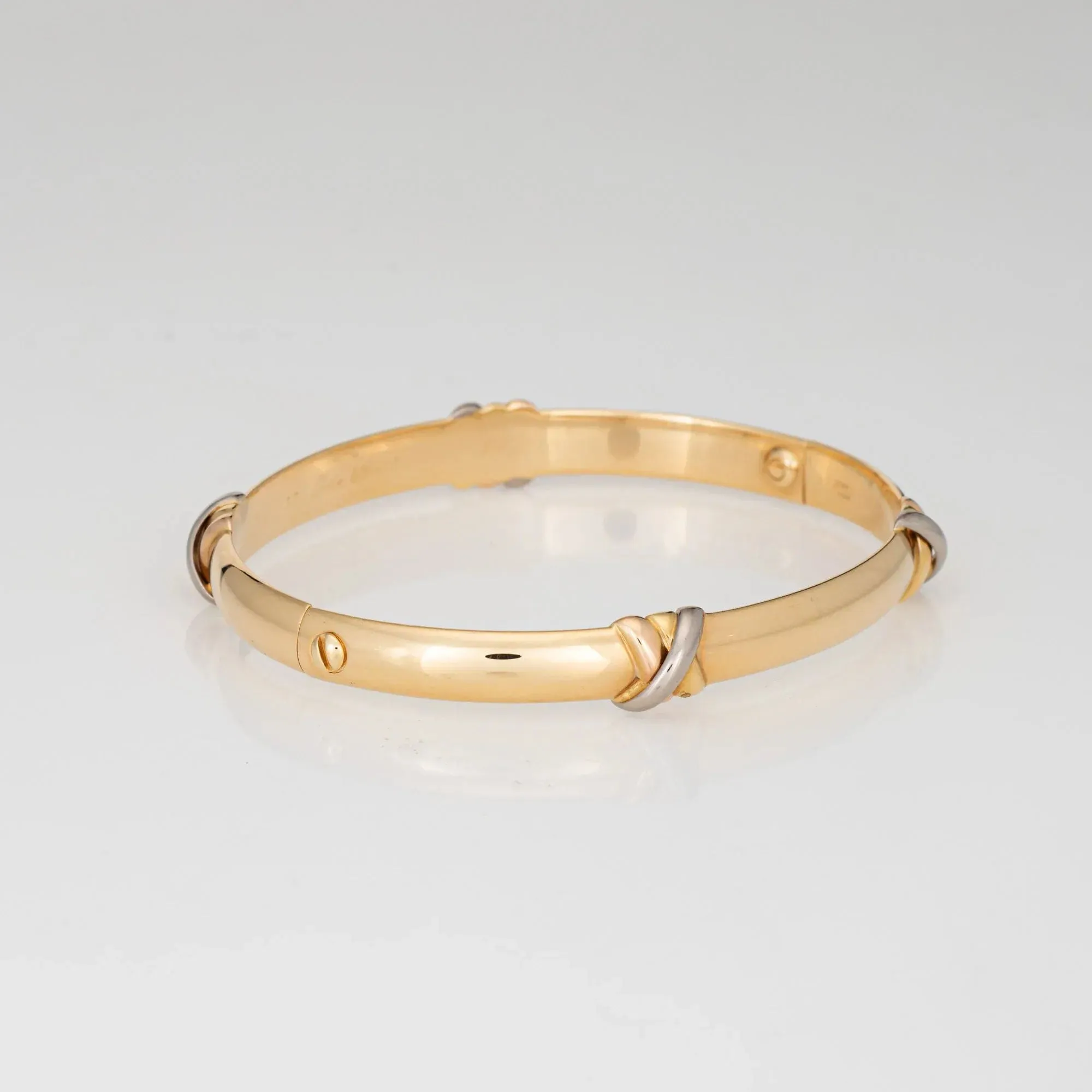 Cartier Trinity - Bracelet jonc vintage en or jaune 18 carats sold by 58 Facettes product image thumbnail 4