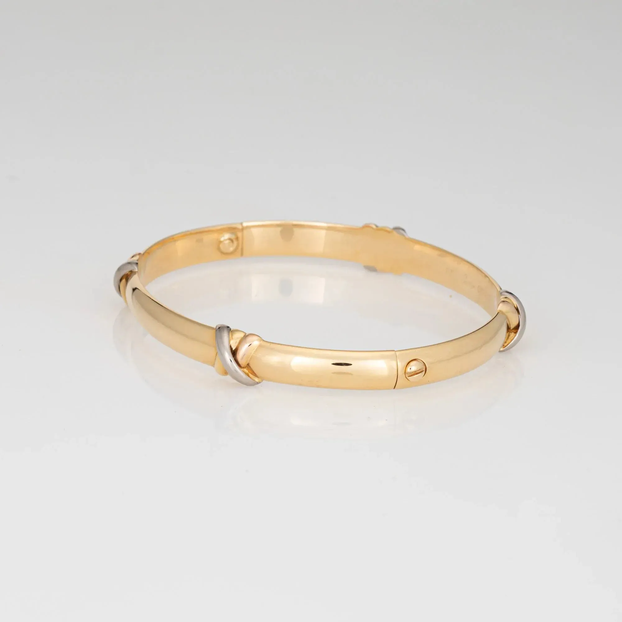 Cartier Trinity - Bracelet jonc vintage en or jaune 18 carats sold by 58 Facettes product image thumbnail 3