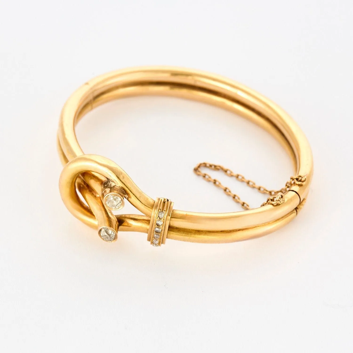 Bracelet jonc à charnière en or jaune sold by 58 Facettes product image thumbnail 3