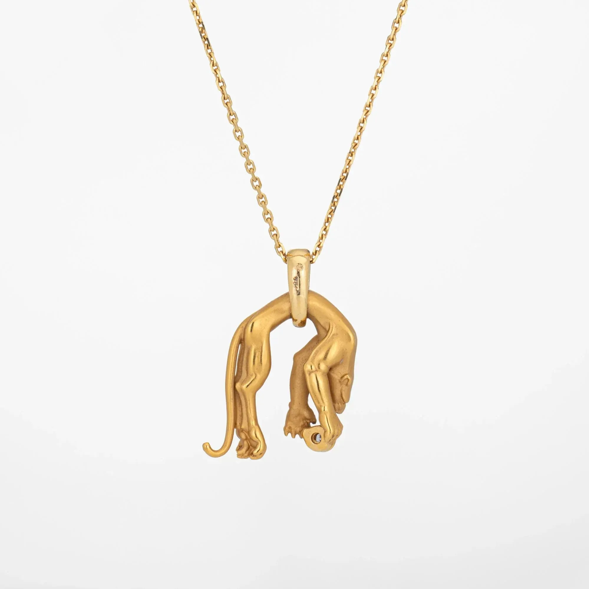 CARRERA Y CARRERA - collier pendentif panthère diamant jaune Ggold sold by 58 Facettes product image thumbnail 3
