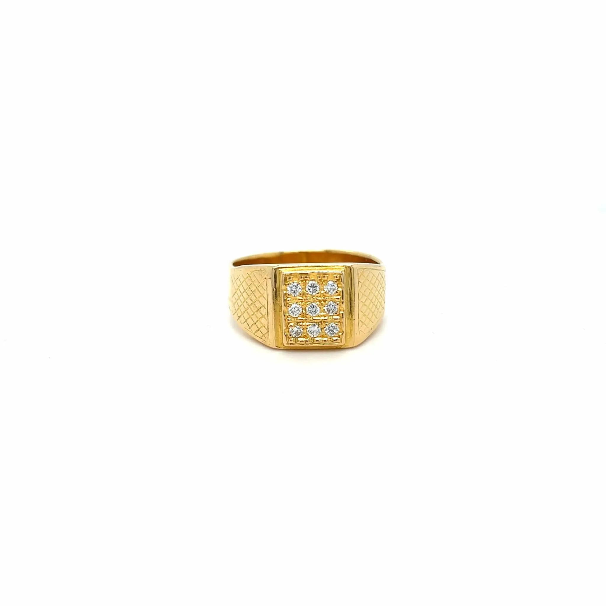 Chevalière avec 9 diamants naturels sold by 58 Facettes