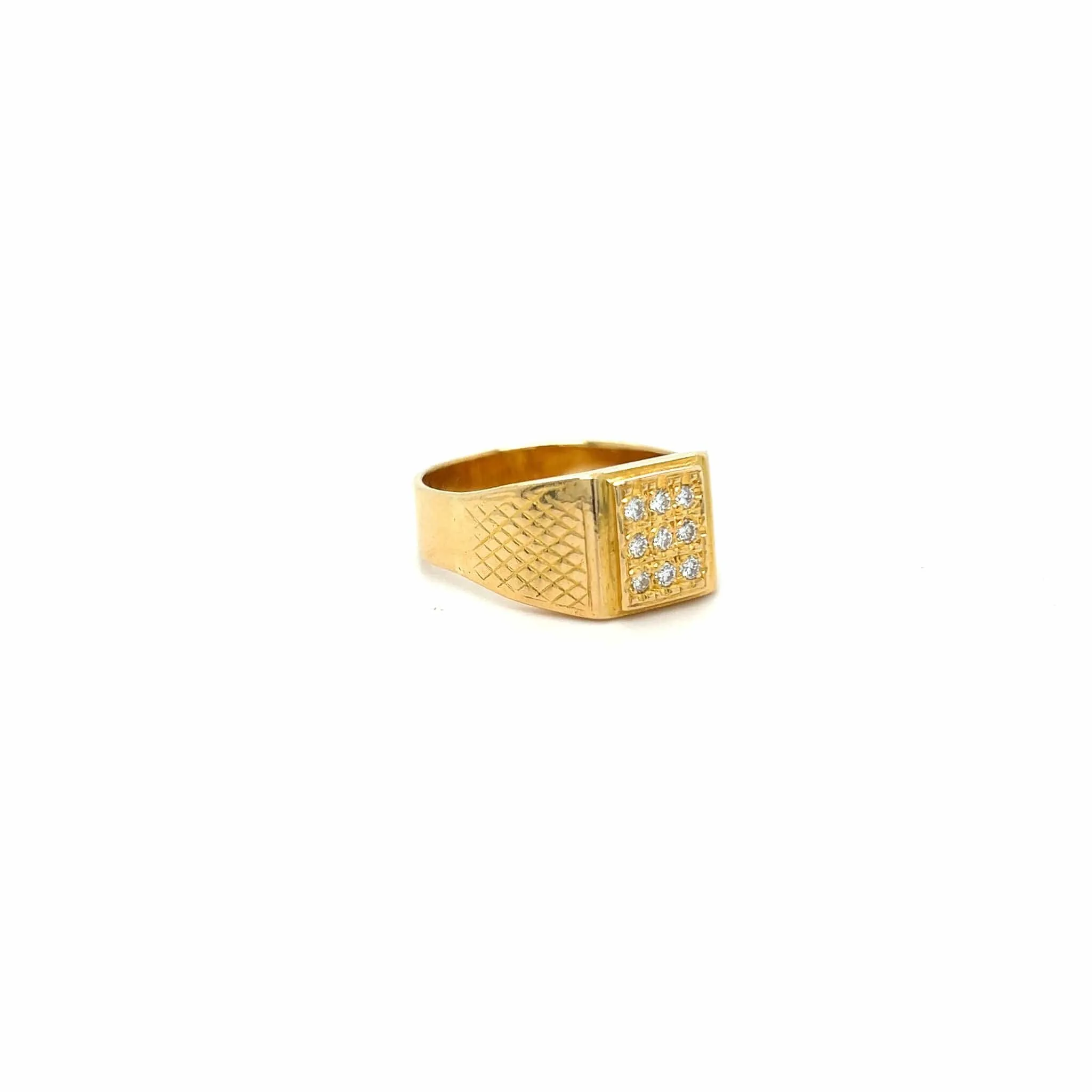 Chevalière avec 9 diamants naturels sold by 58 Facettes product image thumbnail 2