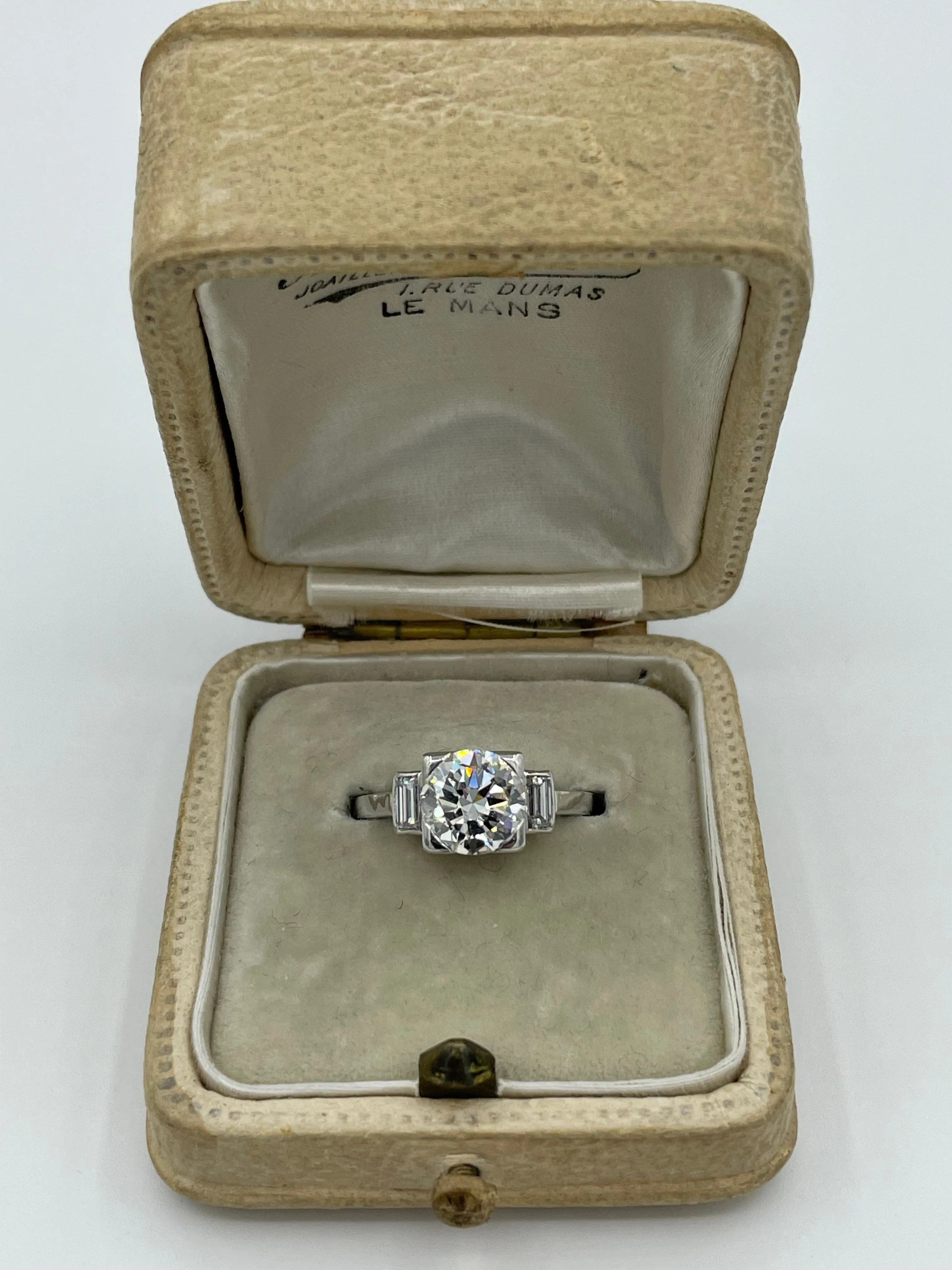 Solitaire Art Déco platine sold by 58 Facettes product image thumbnail 5