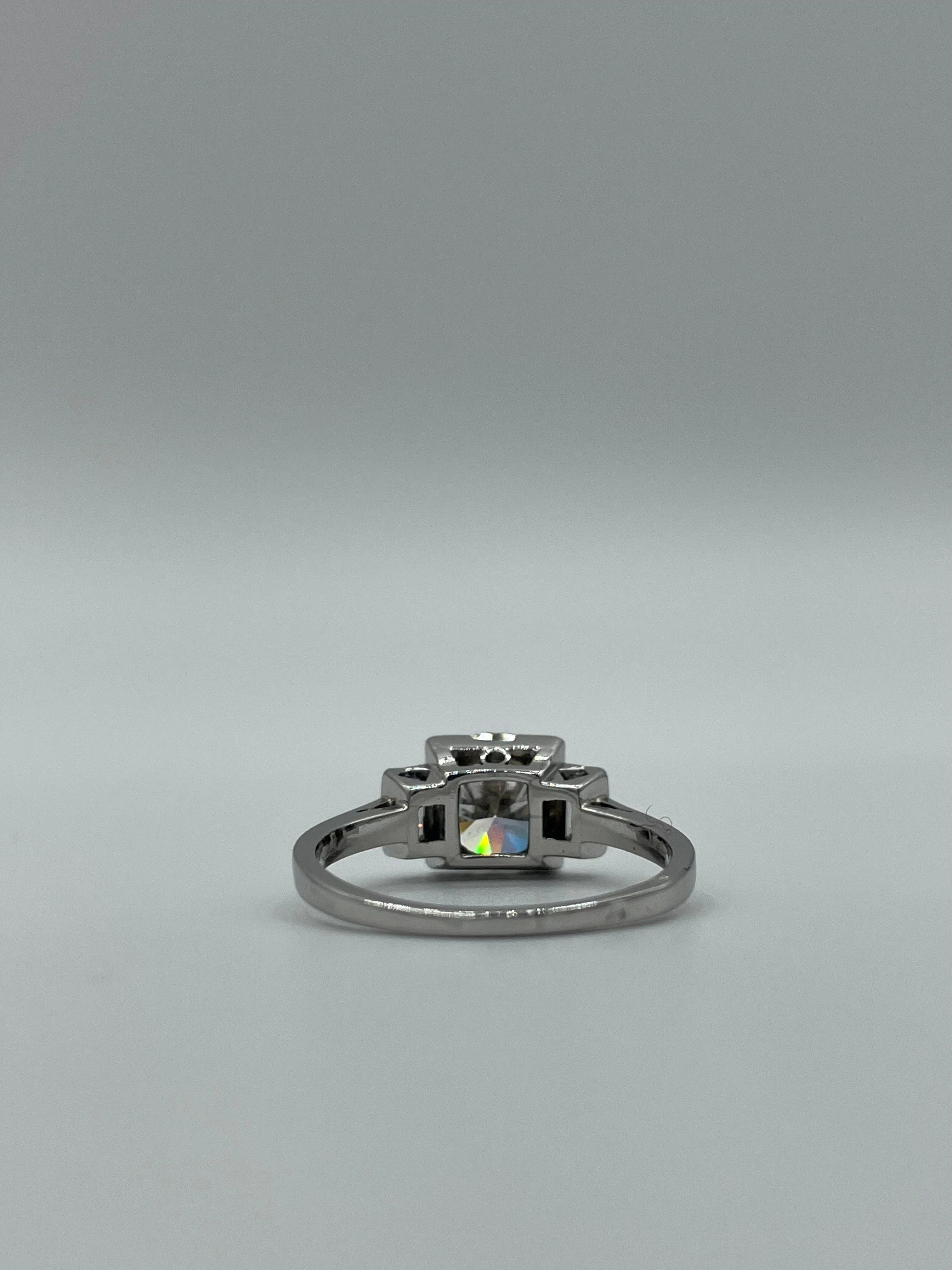 Solitaire Art Déco platine sold by 58 Facettes product image thumbnail 3