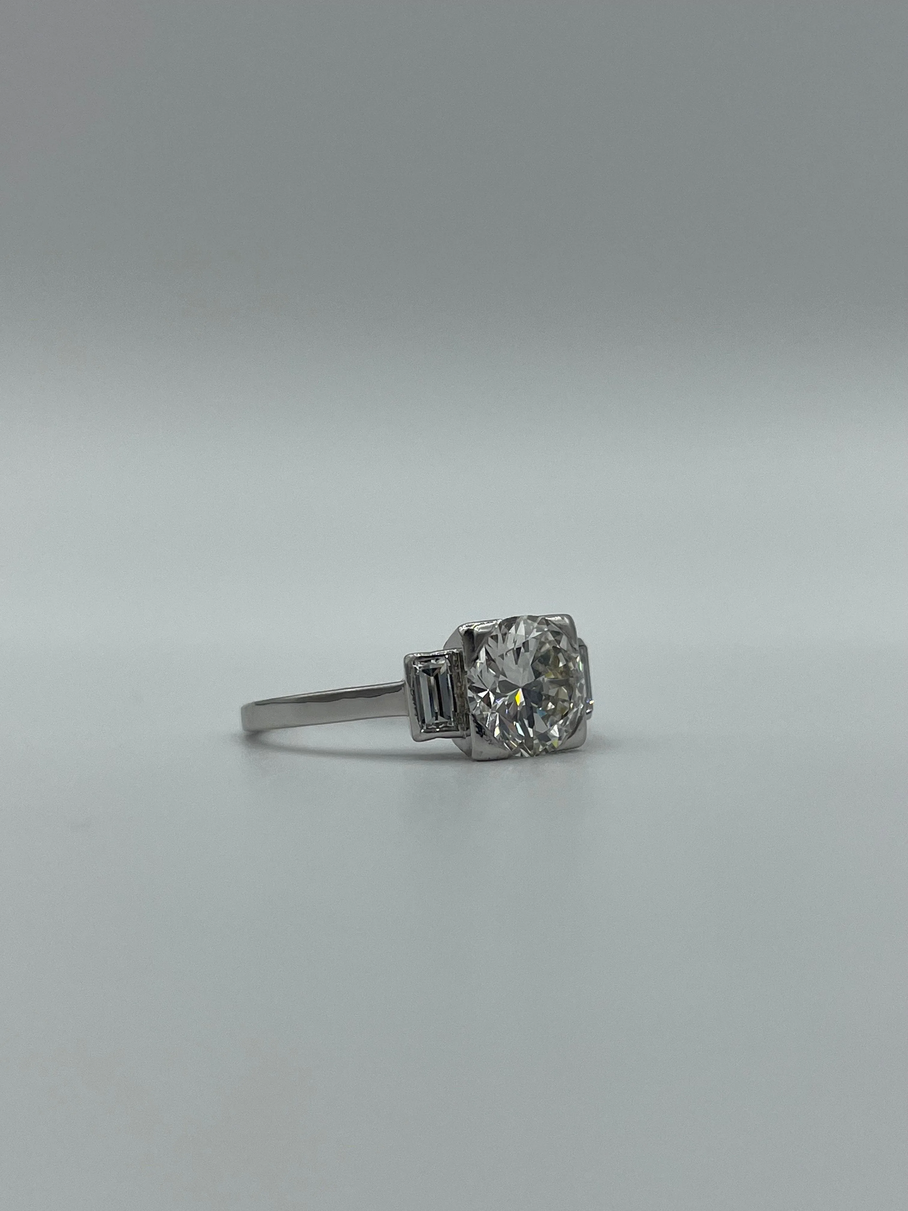 Solitaire Art Déco platine sold by 58 Facettes product image thumbnail 4