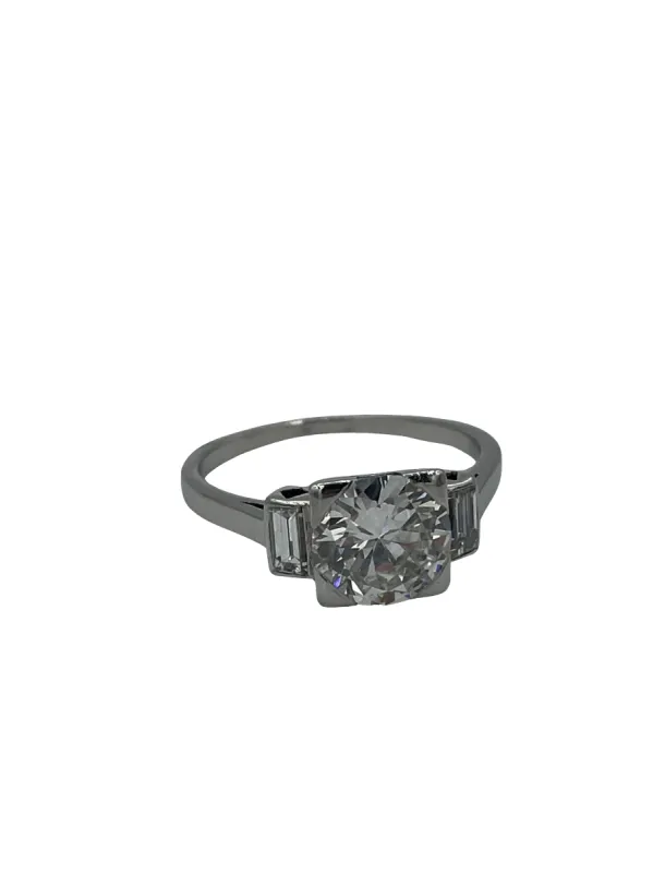 Solitaire Art Déco platine sold by 58 Facettes