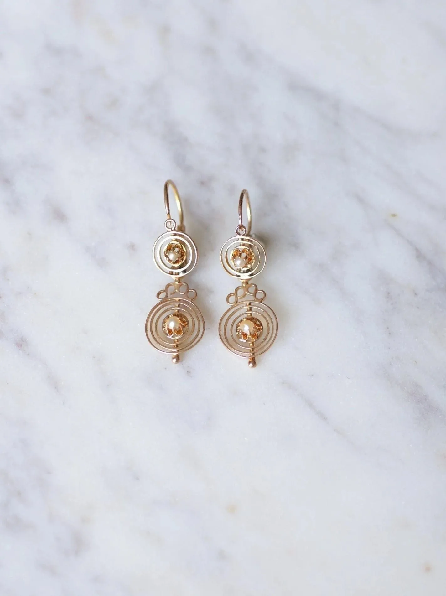 Boucles d'oreilles dormeuses anciennes spirales sold by 58 Facettes product image thumbnail 3