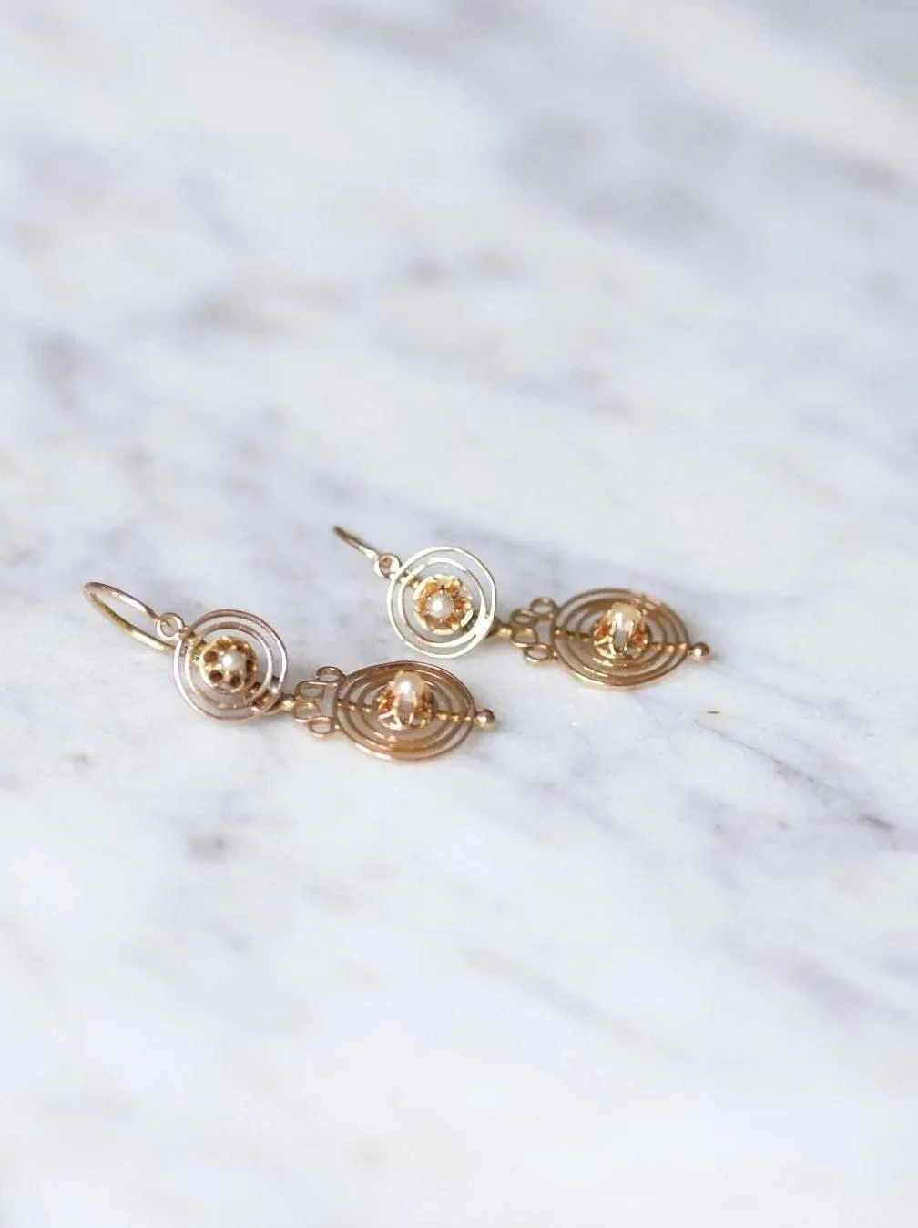 Boucles d'oreilles dormeuses anciennes spirales sold by 58 Facettes product image thumbnail 5