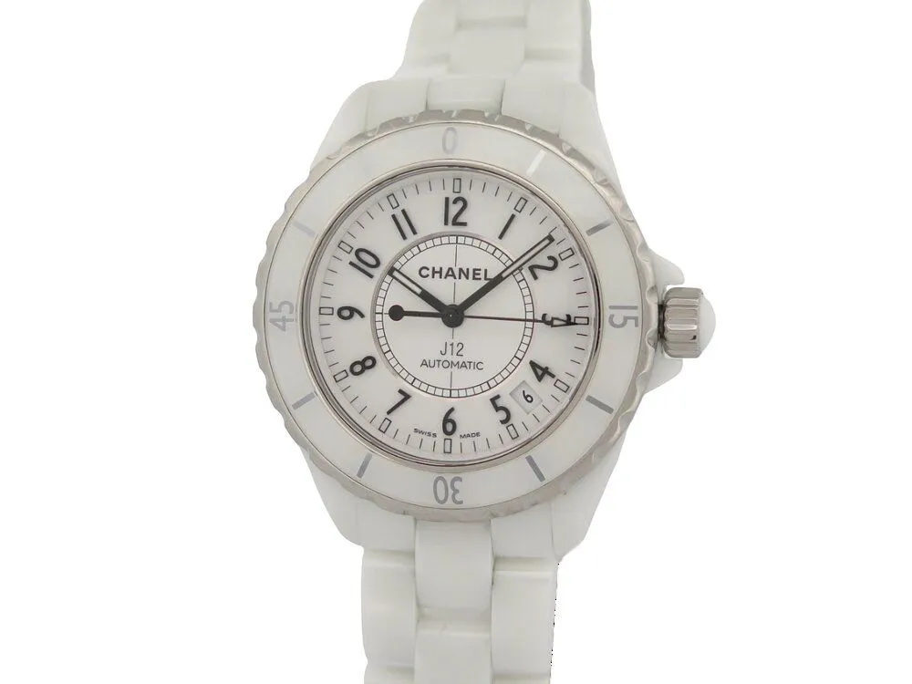 montre CHANEL j12 38 mm ceramique blanche automatique sold by 58 Facettes product image thumbnail 2