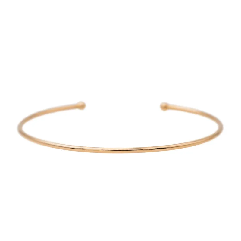 Ginette NY Bracelet Jonc Tanger open bangle Or rose sold by 58 Facettes