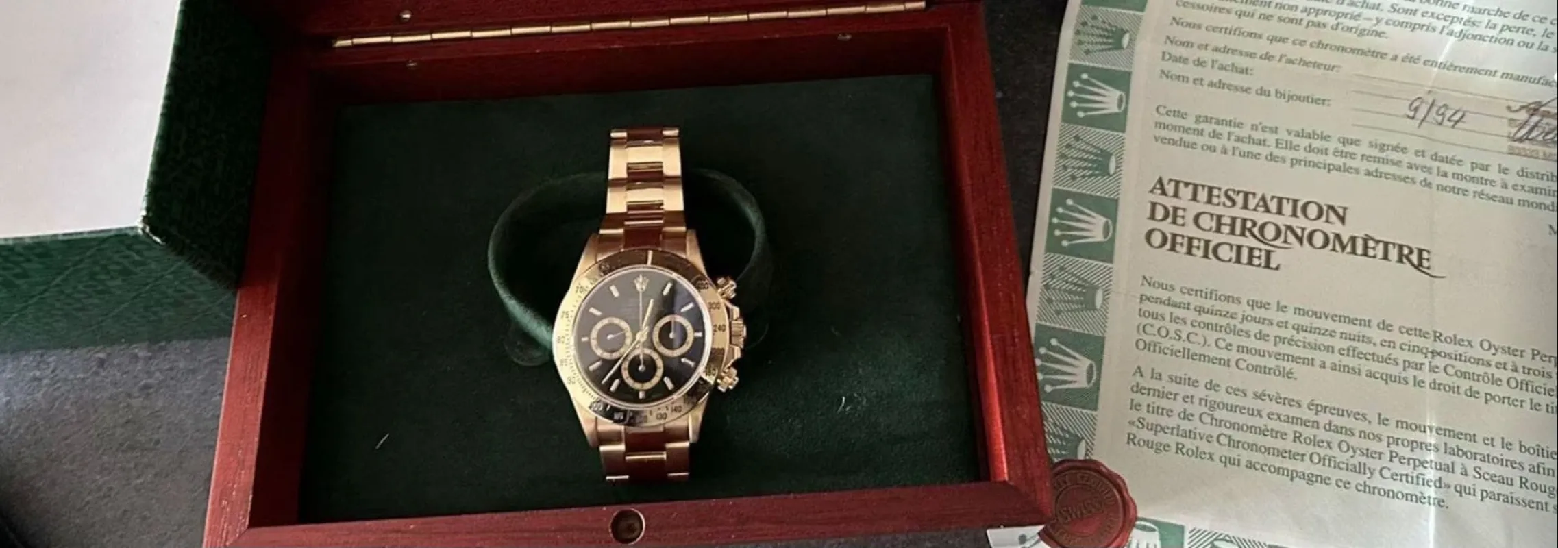 ROLEX - Vintage Daytona Gold sold by 58 Facettes