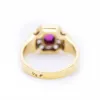 Bague en or jaune avec diamants et rubis sold by 58 Facettes