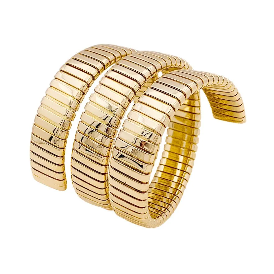 Bracelet Bulgari, "Tubogas", or jaune. sold by 58 Facettes product image thumbnail 4