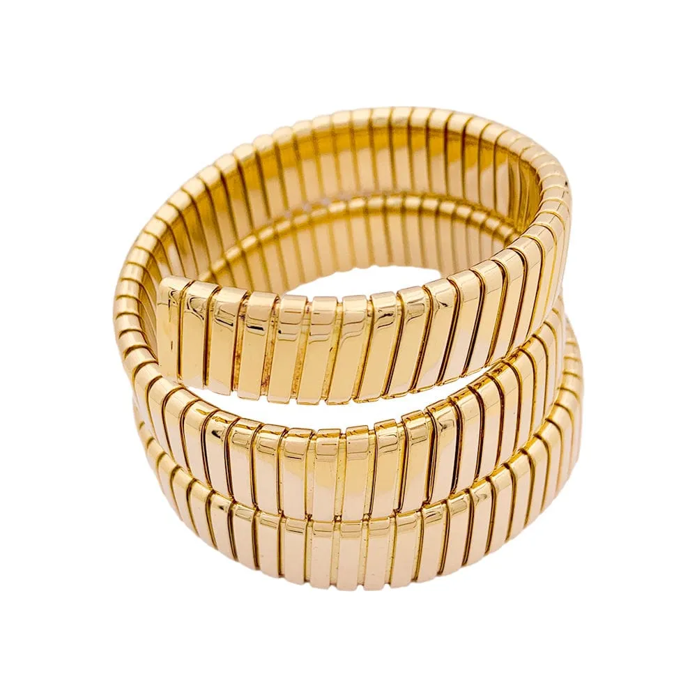 Bracelet Bulgari, "Tubogas", or jaune. sold by 58 Facettes product image thumbnail 2