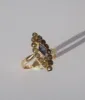 Bague marquise or rose saphir perles sold by 58 Facettes