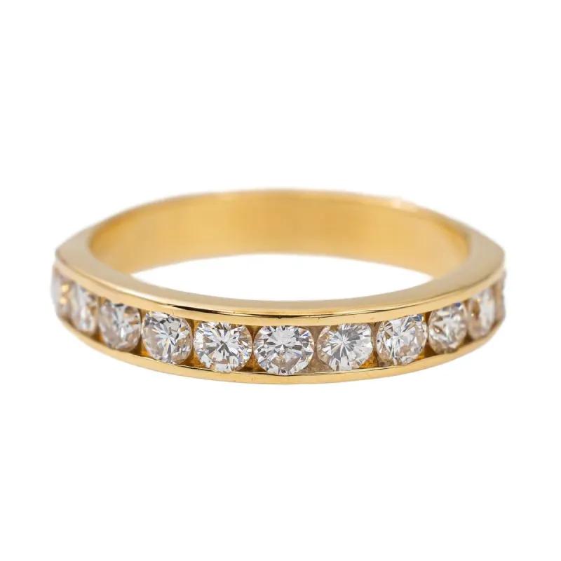 Bague Demi alliance Or jaune Diamant sold by 58 Facettes