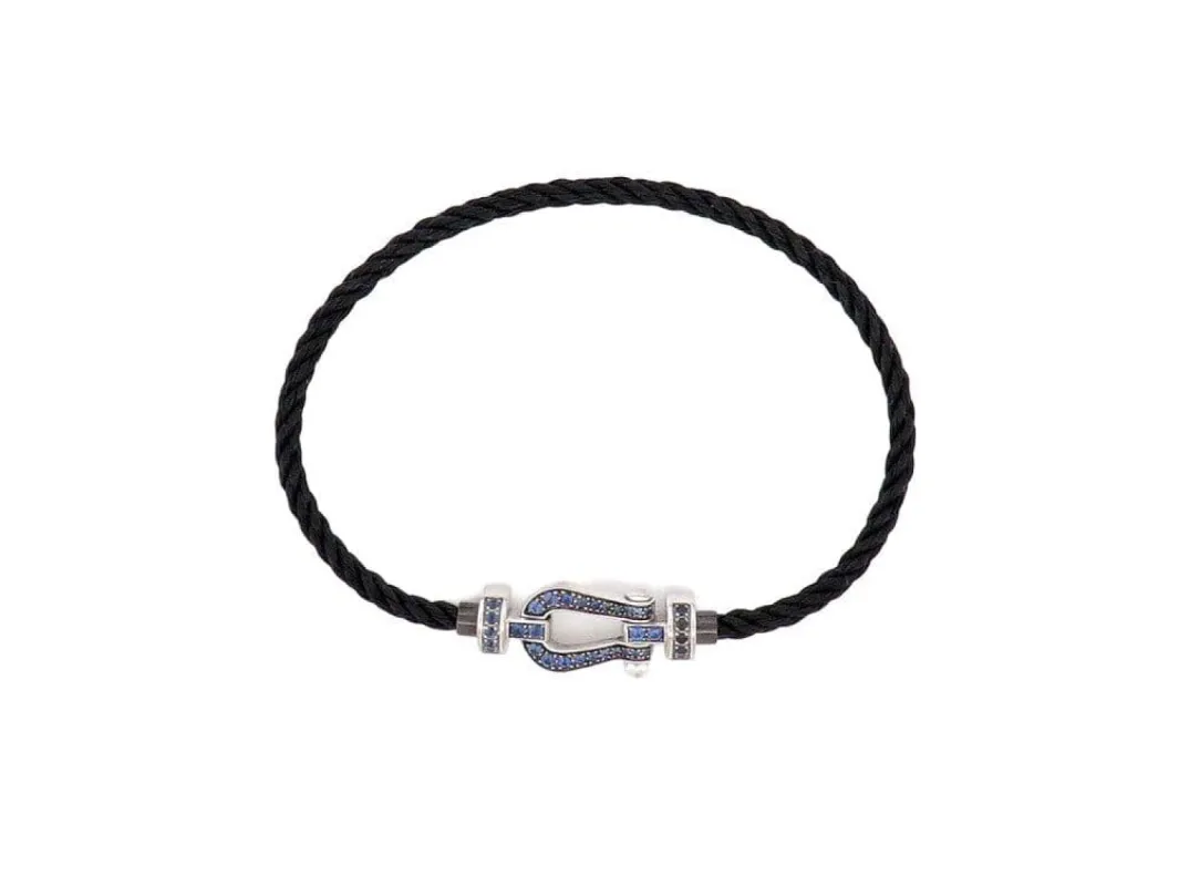 bracelet FRED force 10 mm or blanc & saphirs sold by 58 Facettes