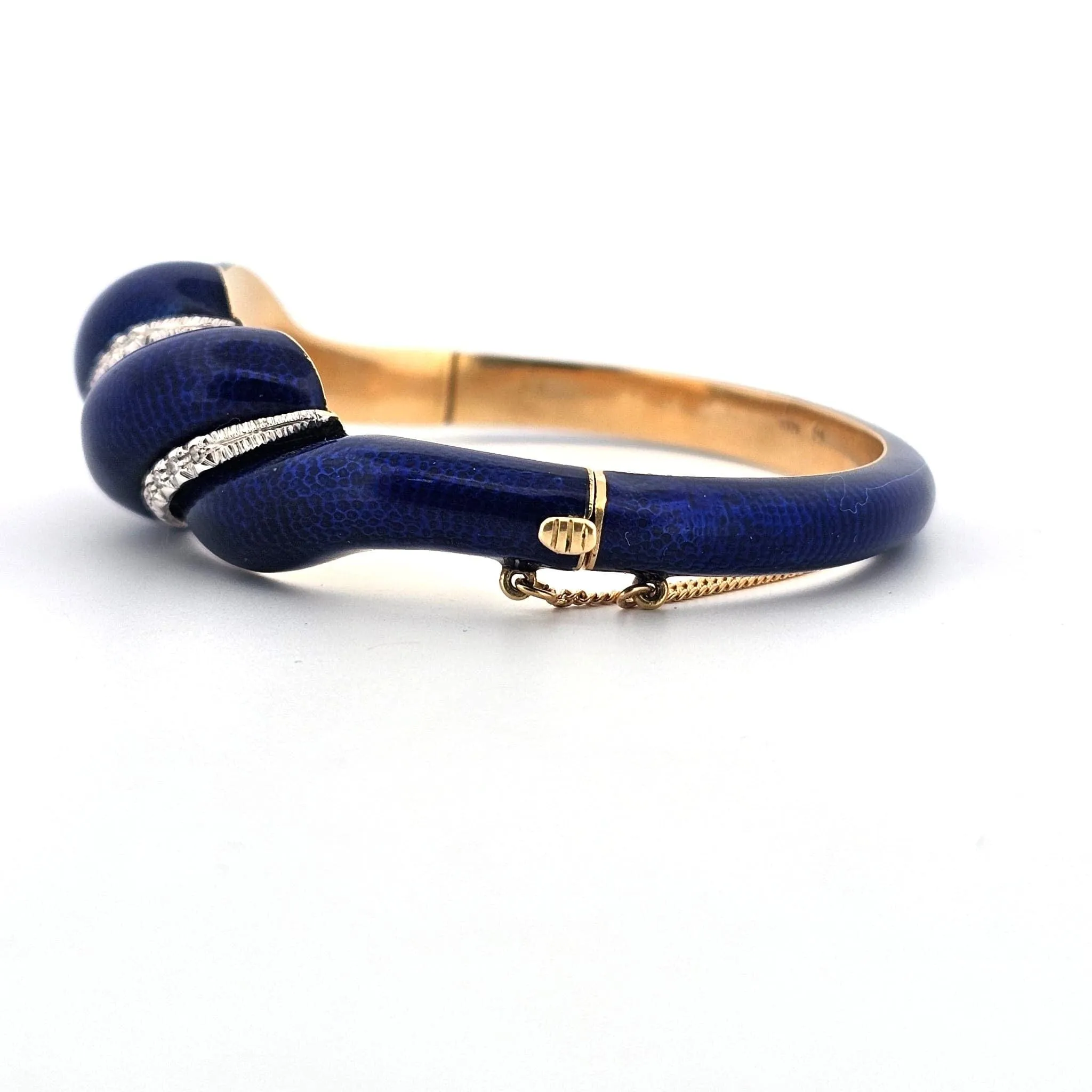 Bracelet or jaune diamants et émail sold by 58 Facettes product image thumbnail 4