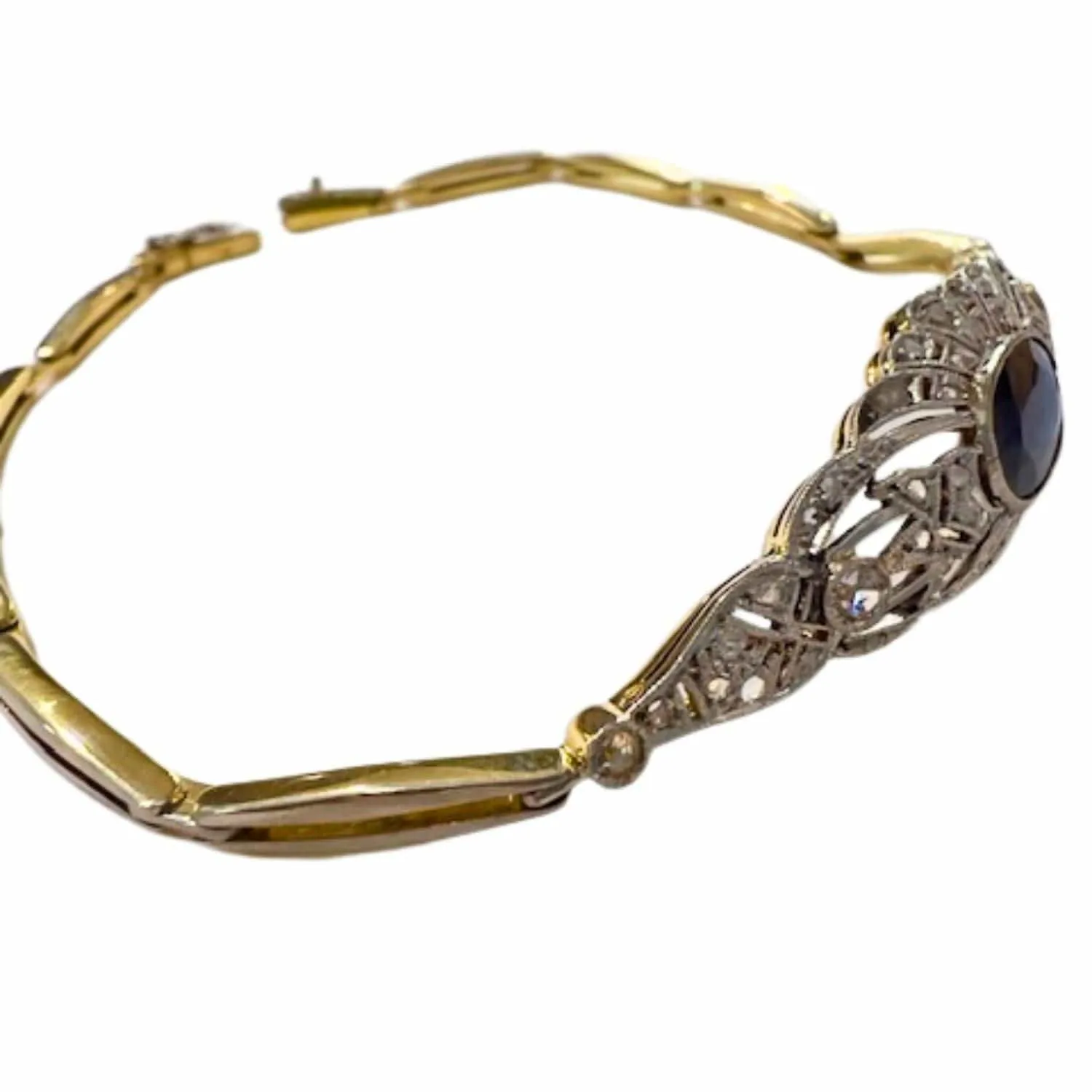 Bracelet Art Déco saphir diamants sold by 58 Facettes product image thumbnail 3
