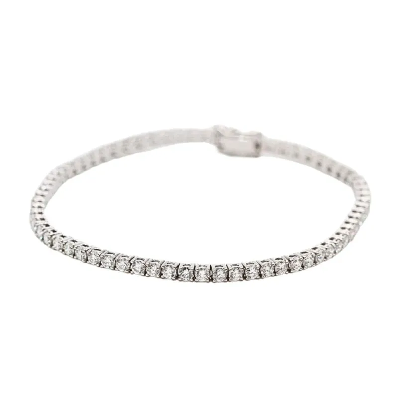Bracelet Rivière en or blanc et diamants sold by 58 Facettes