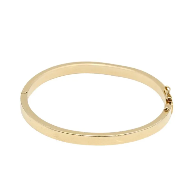 Bracelet ovale en or jaune sold by 58 Facettes