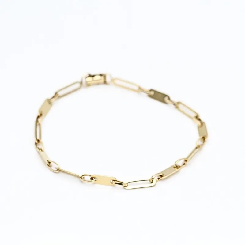 Bracelet alterné en or jaune sold by 58 Facettes