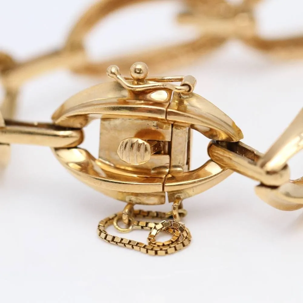 bracelet à maillons ovales en or jaune sold by 58 Facettes product image thumbnail 5