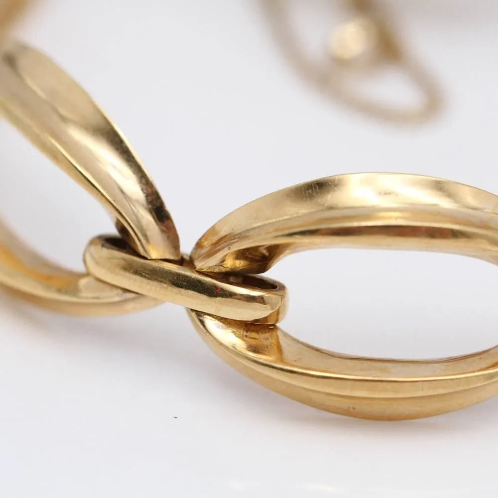 bracelet à maillons ovales en or jaune sold by 58 Facettes product image thumbnail 4