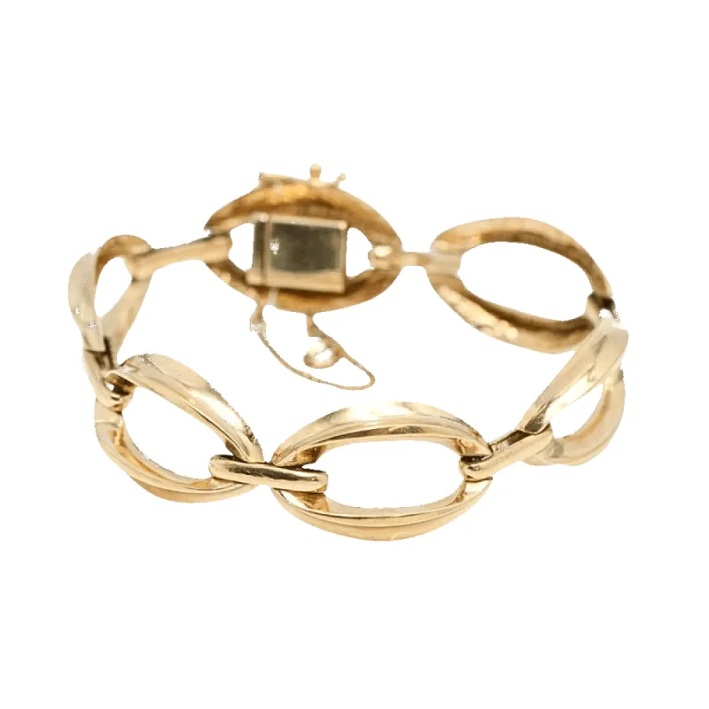 bracelet à maillons ovales en or jaune sold by 58 Facettes