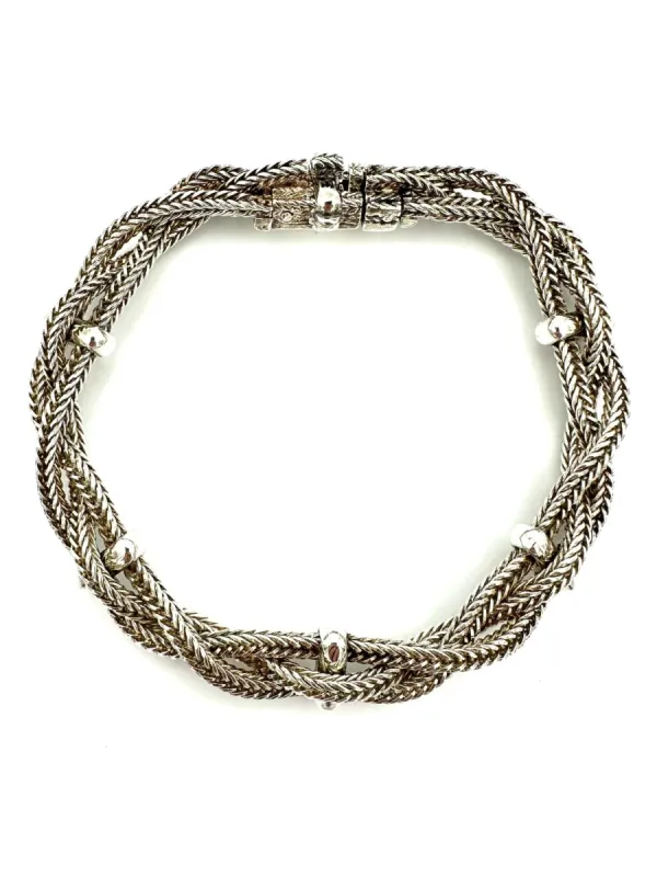 HERMES. Bracelet vintage argent 800/00 sold by 58 Facettes