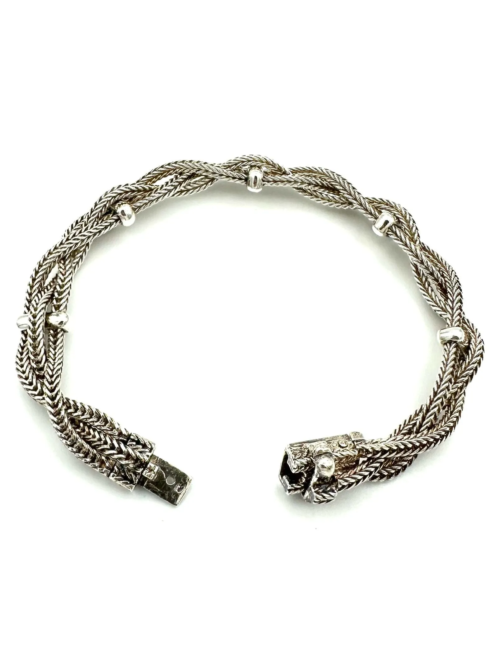 HERMES. Bracelet vintage argent 800/00 sold by 58 Facettes product image thumbnail 2