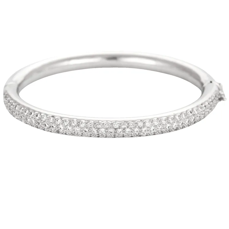 Bracelet jonc Or blanc et Diamants sold by 58 Facettes