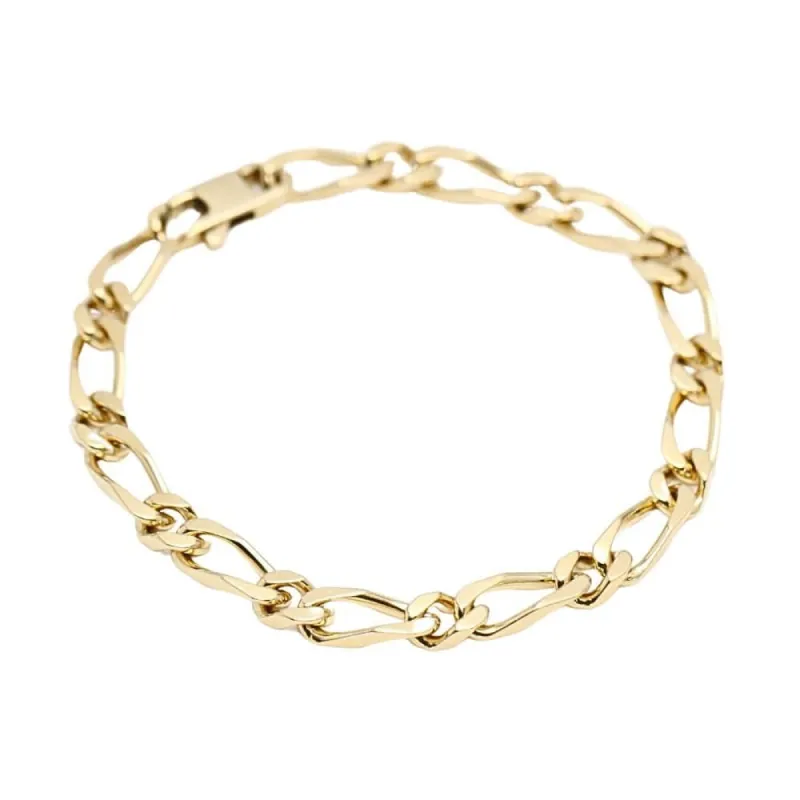 Bracelet alterné en or jaune massif sold by 58 Facettes