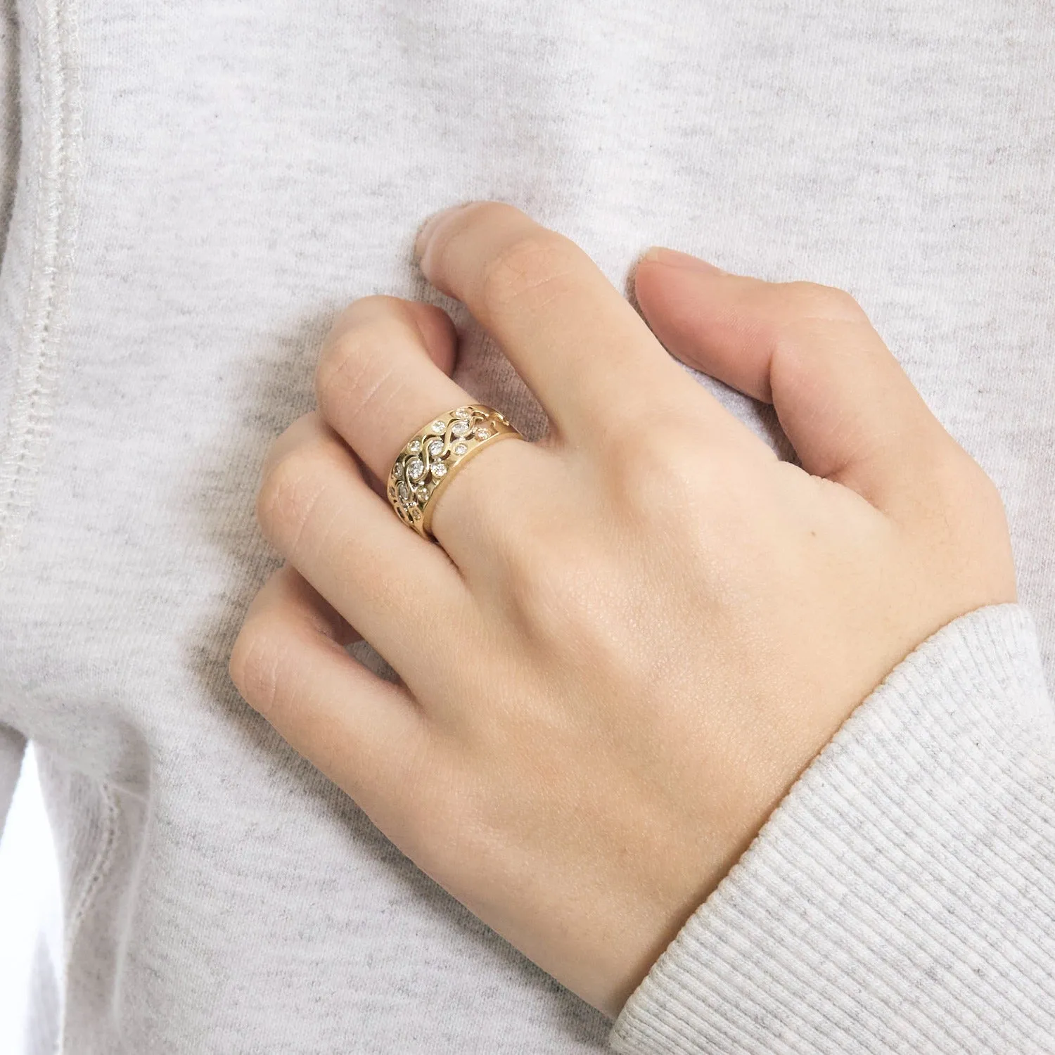 Bague Or jaune et Diamants sold by 58 Facettes product image thumbnail 2